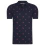 Mario Russo polo Palm Tree heren navy