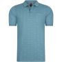 Mario Russo polo Seals heren stone blauw