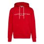 Tommy Hilfiger logo hoodie heren arizona rood