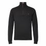 Tommy Hilfiger Cashmere Zip Mock Zwart