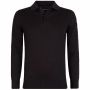 Presly & Sun Brad long sleeve knitted polo heren asfalt
