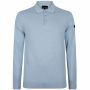 Presly & Sun Brad long sleeve knitted polo heren sky
