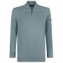 Presly & Sun Lewis zip knitted pullover heren blue grey