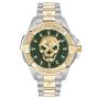 Philipp Plein Heren Horloge The Skull Zilver/Goud 41mm