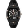 Philipp Plein Heren Horloge The Skeleton Zwart 44mm