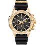 Philipp Plein Heren Horloge The Skull Zwart/Goud 44mm
