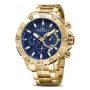 Rotorcraft Horloge Wheel Goud/Blauw 47mm