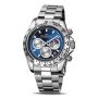 Rotorcraft horloge Cargo Moonphase Zilver/Blauw 46mm