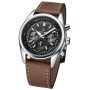Alpha Sierra Horloge Reaper Zilver/Bruin 42mm