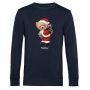 Ballin Est. 2013 Santa Bear sweater heren navy blauw