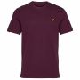 Lyle & Scott plain T-Shirt heren burgundy