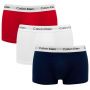 Calvin Klein 3-Pack Low Rise Boxers Blauw/Wit/Rood