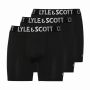 Lyle & Scott Elton 3-pack boxers heren zwart